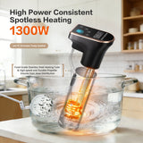 1300W sous vide precision cooker with fast heating and accurate temperature control