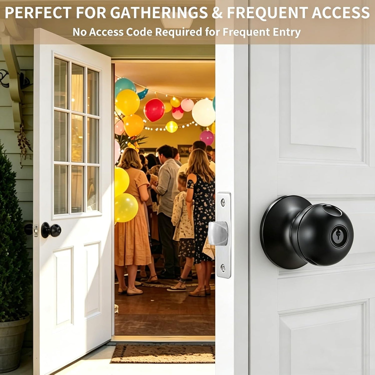 Smart door lock for frequent entry during parties and gatherings